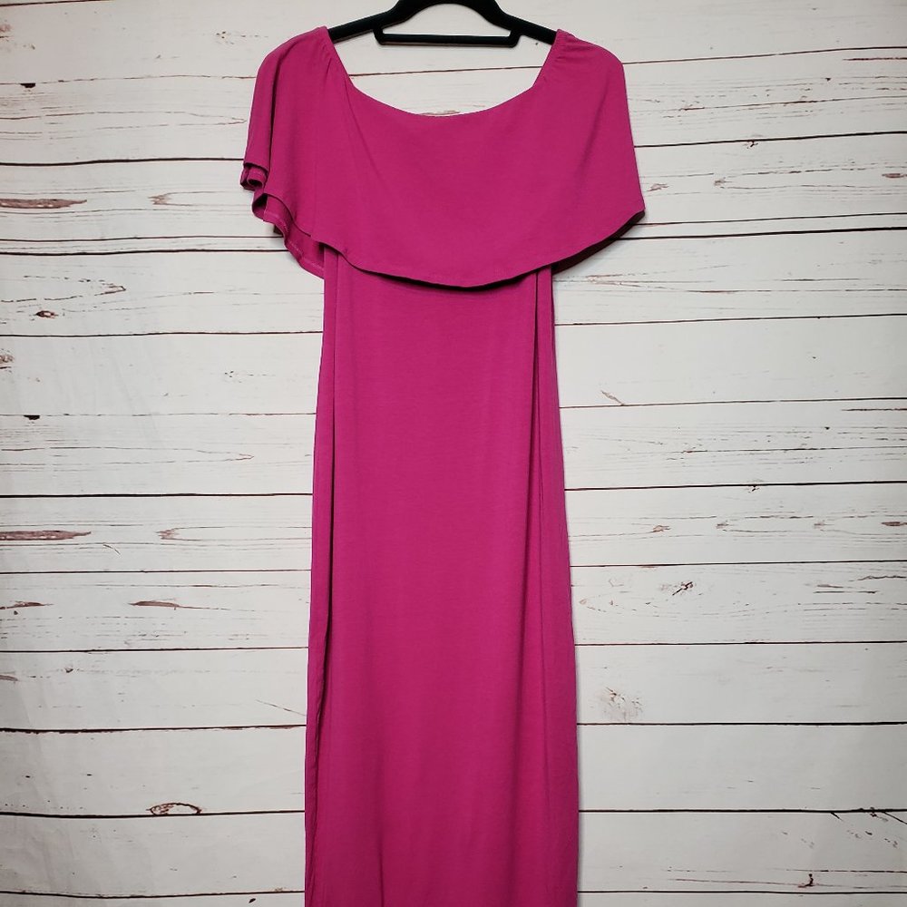ASOS Ruffle Off-Shoulder Maxi Dress - Picture 3 of 9